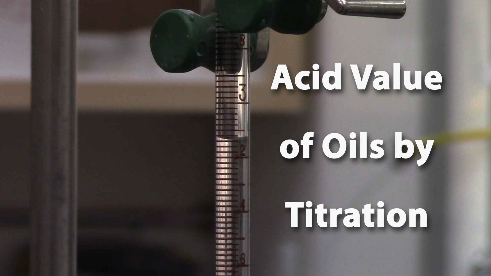 Acid Value of Oils by Titration for Biodiesel
